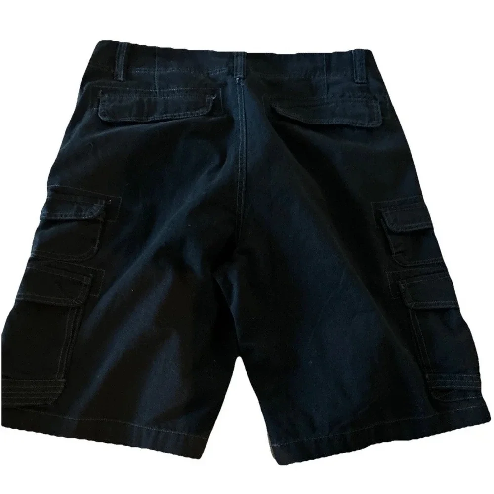 OP Men's‎ Cargo Shorts Size 36 Black Canvas Vintage Y2K
